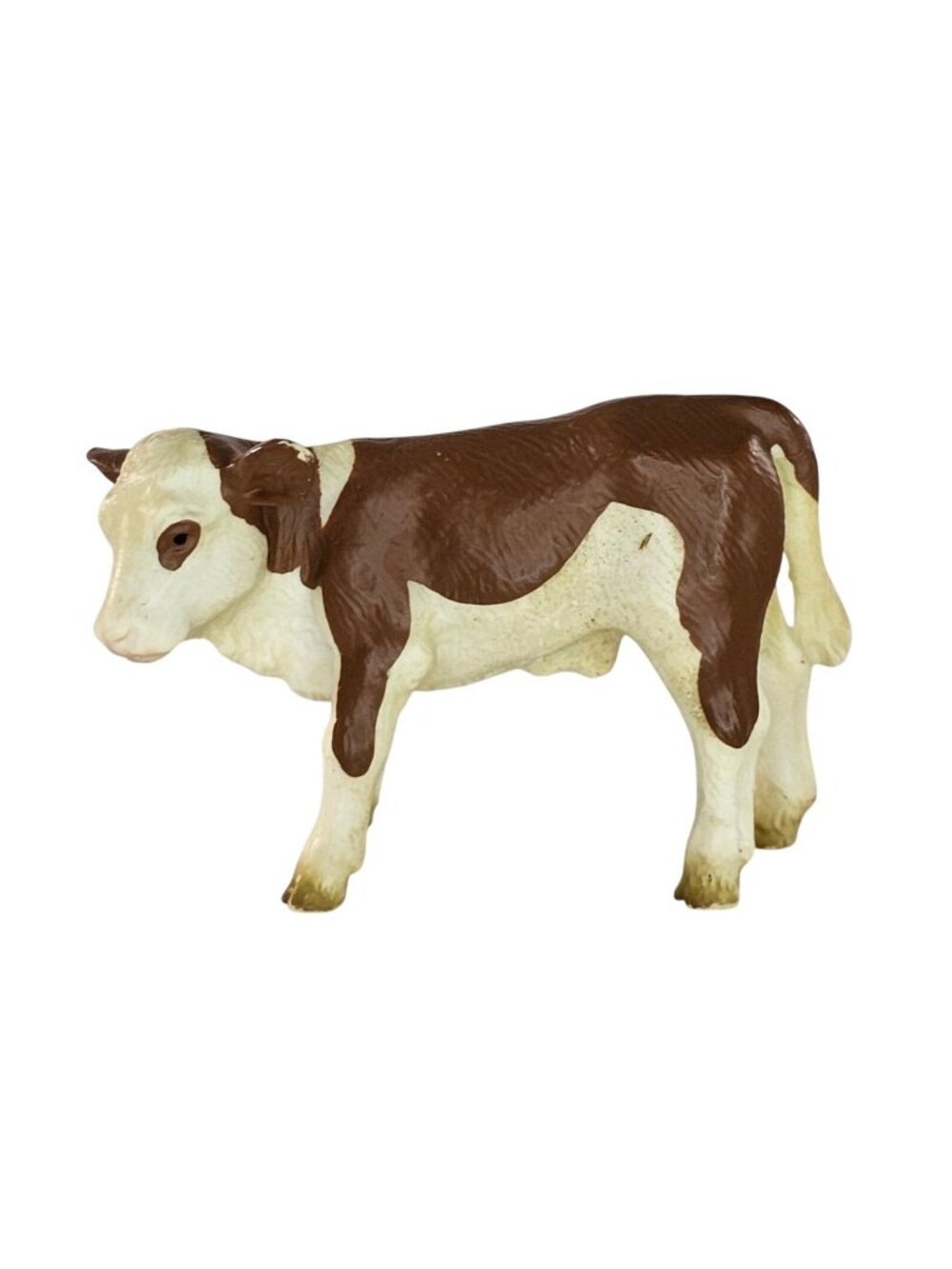 Schleich Fleckvieh Calf Baby Cow #13132 Farm Life Animal Figure Toy Brown White